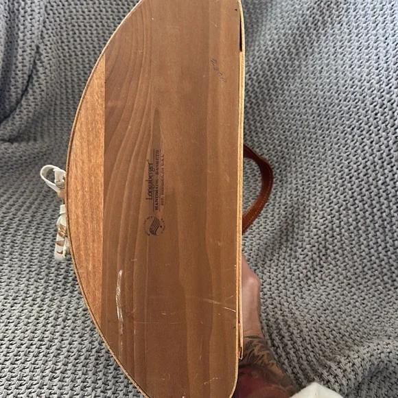 VINTAGE Longaberger Half Moon Basket